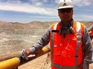 Luis Godoy en terreno - Operaciones mineras